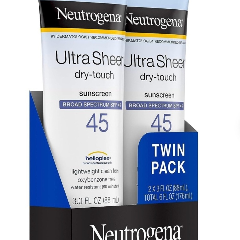 Neutrogena Ultra Sheer Sunscreen SPF 45 Twin Pack